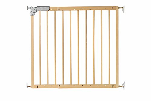 DOLLE Kinderschutzgitter Massivholz Natur Breite 75,6-110,4 cm mit Einhand- Sicherheitsverschluss