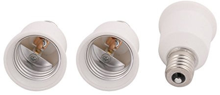 sourcing map 3PC E17 E26 Ampoule LED lumière Convertisseur Adapt. douille lampe douille