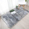 QINGLOU Faux Lammfell Schaffell Teppich (60 x 90 cm) Wohnzimmer Schlafzimmer Kinderzimmer/Als Faux Bett-Vorleger oder Matte für Stuhl Sofa (Grau, 60 x 90cm)