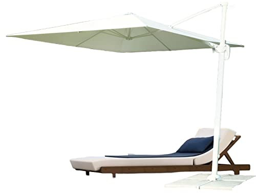 San Marco Ombrellone decentrato gazebo girevole 360° 3x3 mt