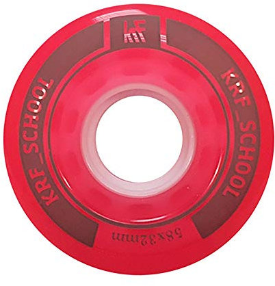 KRF The New Urban Concept Des Krf Acc Pat Rollen School Puc 58 x 32 mm 2 Stück Skateboard, Unisex, für Erwachsene, Rot (Rot), 58x32 mm