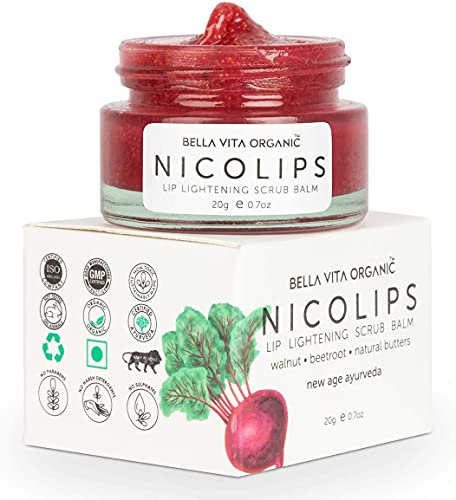 NicoLips Combo Pack | Lip Lightening Scrub Lip Balm For Dark, Dry, Chapped & Damaged Lips