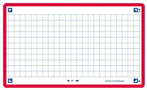 Oxford FLASH 2.0 Karteikarten A7, Lernkarten, 75x125mm, kariert, rot, 80 Blatt