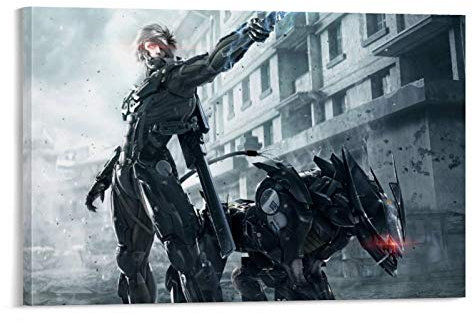 weqwe Game Metal Gear 5 Leinwand-Kunst-Poster und Wandkunstdruck, modernes Familienschlafzimmer, 60 x 90 cm