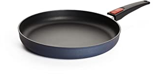 Woll Diamond Lite Flachpfanne - Induktiv -, Ø 30 cm, 5 cm hoch, mit abnehmbarem Stiel - Geeignet für alle Herdarten, Aluminiumguss, Antihaft-Versiegelung, backofenfest, anthrazit