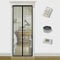 TQFlow Magnetic Screen Door,80x200cm Fly Screens for Doors,Anti Mosquito Heavy Duty Bug Mesh Curtain,Snap Shut Automatically Insect Door Screen with Full Frame Magic Tape&Powerful Magnets, Black