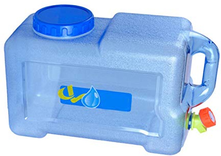 Luckxing 5L-25L Reservoir Eau Camping Car, Jerrican Alimentaire avec Robinet, Bidon d'eau avec Poignée, Parfait pour, Camping, Barbecue, Pêche