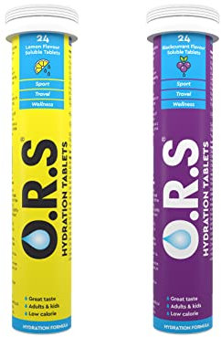 O.R.S Hydration Tablets Bundle | Blackcurrant + Lemon Multipack | Electrolytes for Dehydration, Sports & Travel | Oral Rehydration Salts for Electrolyte Replacement | Vegan, Gluten-Free, Low Calorie