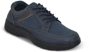 Chums Men's Wide Fit Lace up Travel Shoes with Gel Pad Navy 12