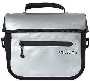 Vincita X-Cooper Wasserabweisende Vordertasche - 5L Fahrradtasche für Brompton Faltrad mit rückseitigem Magnetverschluss, geräumigem Innenraum, Tragegriff oben und hellem Futter