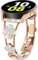 Issinlky Cinturino Fascia quadrifoglio fortunato per Galaxy Watch 7/FE/6/5/4 40mm 44mm, 20MM Bling strass metallo cinturino ragazza per Galaxy Watch 6 Classic/4 Classic/Watch 5 Pro/Watch 3 41mm/Active