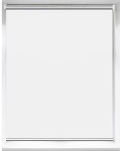 Doppelrollo Klemmfix Ohne Bohren 60 x 240 cm Hitzeschutz und Sichtschutz Sonnenschutz Verdunkelungsrollo inkl Montagematerial für Fenster und Türen, Weiß