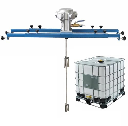 Agitadores de Aire IBC, máquina mezcladora de Pintura con Tanque de 1 tonelada y 1 HP, agitador neumático con Soporte, hélice Plegable, para agitador de disolución de Tinta
