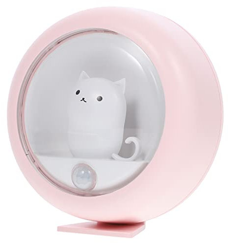 OSALADI Bewegungsmelder-licht Katzen-nachtlicht Für Küche Flur Schrank Treppe Babyzimmer Induktionslicht Sanftes Licht Ohne Platzsparend Und Sicherheitsbewusst