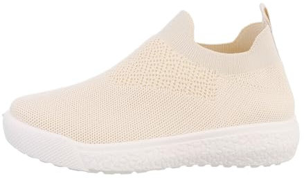 Ital Design Damenschuhe Freizeitschuhe Sneakers Low, 808-1-, Textil, Beige, Gr. 37