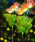 Joysing Gartendeko Solar Gartenleuchte Außen, 2 Stück Solar Blumen für Außen, Blume Solarlampen Wetterfest Solar Blumen Lampe, Solarleuchten Garten Lichter für Garten Terrasse Grab Friedhof