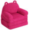 MOMCAYWEX Faltbares Kindersofa, Sherpa-Teddybär, Kleinkind-Couch mit dreifach faltbaren Schaumstoffkissen, bequeme Kindercouch für Kinder im Alter von 3–6 Jahren