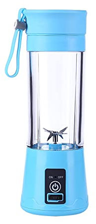 MIIKHI 380 ml USB ricaricabile spremiagrumi mixer 6 lame spremiagrumi bottiglia tazza succo agrumi limone verdura frutta frullati spremiagrumi alesatori (colore: Roze) (stile bianco)