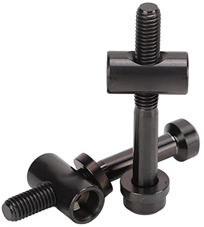 Tornillo para Tija de Sillín de Bicicleta, Tornillo de Fijación para Tija de Sillín, Piezas de Repuesto de Aleación de Titanio para Bicicleta, 2 uds., Tornillo de Riesgo M5 X,Bicicletas y repuestos