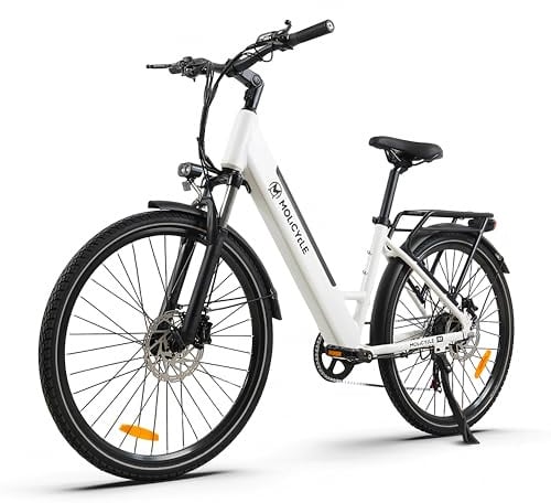 Molicycle E-Bike Damen 27.5 Zoll Tiefeinsteiger E-Cityrad 532Wh Bis 110km | Hydraulische Bremsen, 7-Gang Schaltwerk, Elektrofahrrad mit 250W Heckmotor, Pedelec Ebike für Pendeln & Alltag