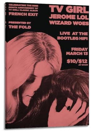 Tv Girl Indie Pop Band Poster Charakter Kunstdruck Foto Dekoration Wohnzimmer Junge Schlafzimmer Dekoration Leinwand Kunst Geschenk 30 x 45 cm Rahmenstil 12