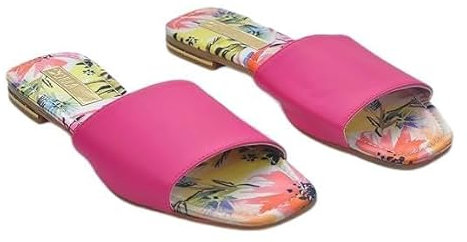 Sandalias Planas Fucsia de Mujer | Moda Sostenible y 100% Libre de Crueldad Animal (Fucsia, Sistema tallas calzado EU, Adulto, Mujer, Números, mediano, 39)