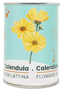iGreen Fiori in Lattina - Kit Coltivazione Fiore (Calendula) - Idea Regalo Ecosostenibile - 100% Made in Italy - Lattina in Alluminio con Semi di Pianta o Fiore Decorativo e Riciclabile