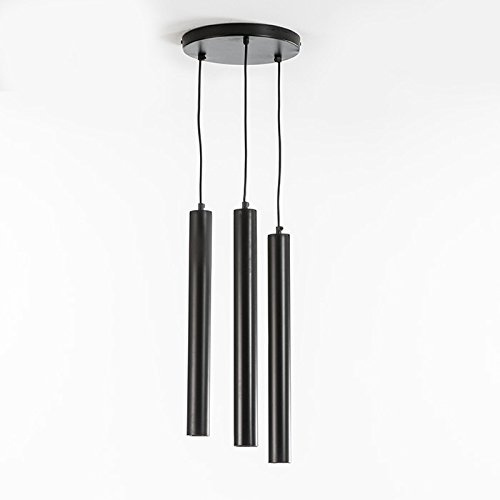 LAMPARA DE TECHO 26X5X50/135 (3 TUBOS) METAL NEGRO