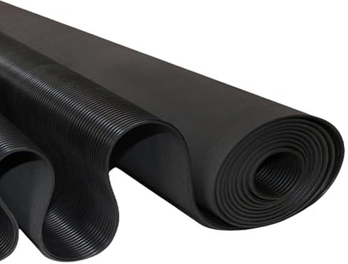Heavy Duty Gummimatten, 3MM Gummimatten, Garagenboden-Gummimatten, ölbeständig, Anti-Aging, Anti-Rutsch, kann auf jede Größe zugeschnitten werden, geeignet for Schuppen/Autos/Home Gym/Küche/LKW(0.6x0.