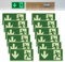 12 Pièces Panneau Sortie de Secours, Panneau Issue de Secours, Panneau de Sortie d'urgence 30X15cm, Panneaux de Sortie de Secours, Auto-Adhésif Panneau de Sortie de Secours de Flèche Vers Le Bas