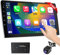 Haudio CarPlay Pantalla para Coche (9 Pulgadas) con CarPlay Inalámbrico y Android Auto Inalámbrico - Autorradio Doble DIN con Cámara de Marcha Atrás,Función Espejo,FM y Reproductor de Música