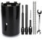 Couronne de forage 132 mm, longueur utile 200 mm avec tige Sds Plus 220 mm, SDS max 220 mm, tige hexagonale 110 mm, foret de centrage 10 x 240 mm, pour maçonnerie
