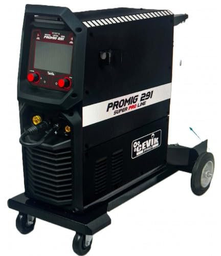 CEVIK PRO CE-PROMIG291 – Saldatrice Inverter MIG/TIG/MMA – 250A 60% 230V – Filo 1mm – Elettrodi 4mm – LCD – Torcia MIG MT15 (3m), pinze MMA 35-50 incluse