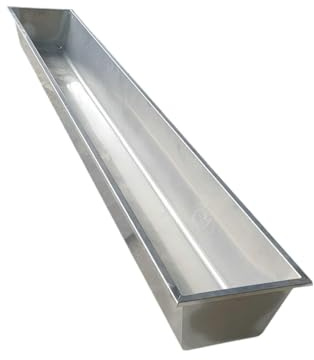 Qianly Futtertrog, Tief (39,37 Zoll Länger), Tränke Aus Edelstahl