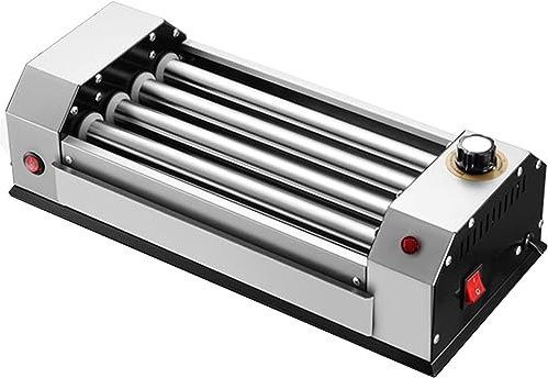 Hot Dog Roller Machie 600w - Edelstahl-wurstgrill Mit Heizwalzen Für Die Küche, Black, 600W