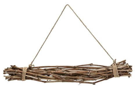 MACOSA CP53405 Deko-AST Weinzweige zum hängen 60 cm Hängeast Holzbündel Fensterdeko Holzänger Hängezweig Hängedeko Landhaus Zweig Dekohänger Dekobündel