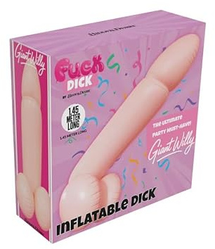 Hidden Desire Giant Inflatable Willy 145 cm – Aufblasbarer Riesendildo Party-Gag aus PVC – Lustige Dekoration für Junggesellenabschied, Geburtstag & Pride