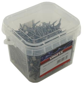 Unifix Bright Annular Ring Shank Nails 2.5Kg Tub - 40mm x 2.65 (Box of 4)