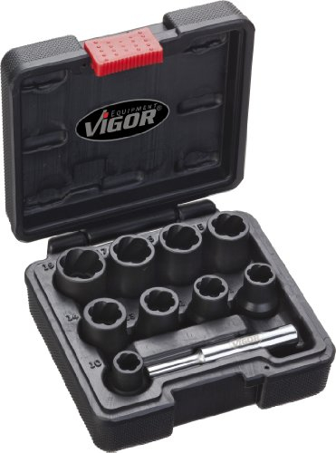 Vigor V2404 Dunstabzug-Steckschlüsselsatz mit Spiralprofil