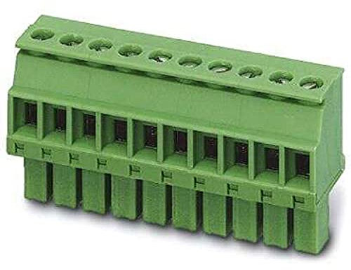 PHOENIX CONTACT MCVW 1,5/13-ST-3,81 Leiterplattensteckverbinder, 1.5mm² Nennquerschnitt, 13 Anschlüsse, MCVW 1,5/..-ST Artikelfamilie, 3.81mm Rastermaß, Grün, 50 Stück