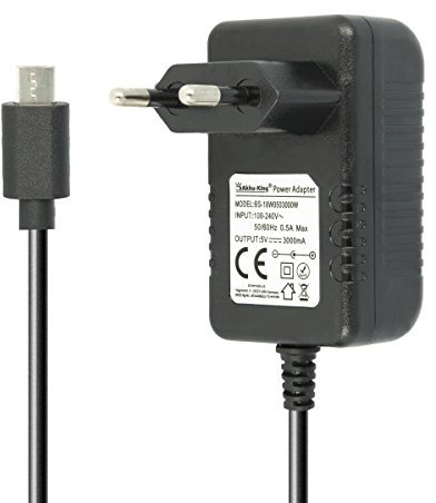 Netzteil 5V 3A 15W | Micro USB Stecker | Universal Ladegerät kompatibel mit Smartphone, Handy, Tablet, Lautsprecher, Raspberry Pi UVM.