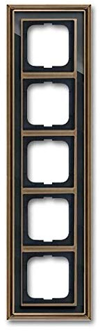 Busch-Jaeger Rahmen 5-Fach 1725-845 ms/antik anthrazit Busch-Dynasty Abdeckrahmen 4011395219133