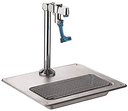 Wasserspender Abmaße L321xB270xH236mm Anschluss 1/2' mit Becken ohne Ablauf aus CNS