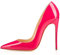 EDEFS Scarpe con Tacco Donna,Tacco a Spillo 120mm,Scarpe Punta Chiusa Donna Rose Taglia EU44