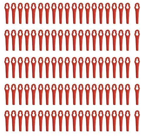Zreal Lames de Tondeuse 100pcs pour RT250 Jardin pelouse Tondeuse Accessoires