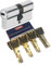 Abus XP20S Double cylindre Longueur (a/b) 40/45 mm (C = 85 mm) avec carte de sécurité et 8 clés avec clip de conception, fonction d'urgence et danger et protection contre perçage