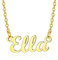 Custom4U Carrie Stil Namekette Gold Damen Halskette mit Namen Ella in Klassische Schrifte Design Namenskette für Freundin Mutter Schwester 45cm+5cm