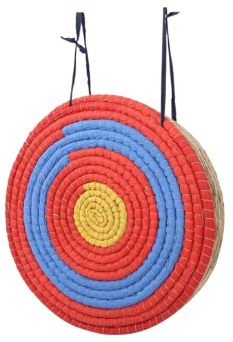 Bogenschießen Ziel, 10 cm dick Stroh Bogenscheibe für Jagd Sportzubehör, Dickes Stroh Zielplatte for Schießsport Training und Outdoor Aktivitäten