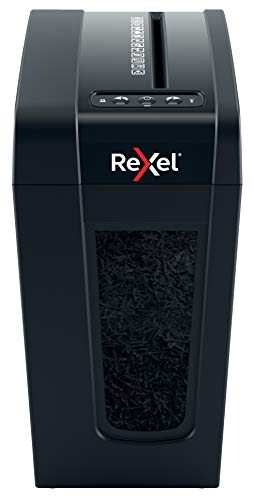 Rexel Aktenvernichter Secure X8-SL Slimline Whisper-Shred™, Partikelschnitt, 9-8 Blatt A4 (70-80 g/m²) Kapazität, Sicherheitsstufe P4, 14L Abfallbehälter, sehr leise & kompakt, für zu Hause, 2020126EU