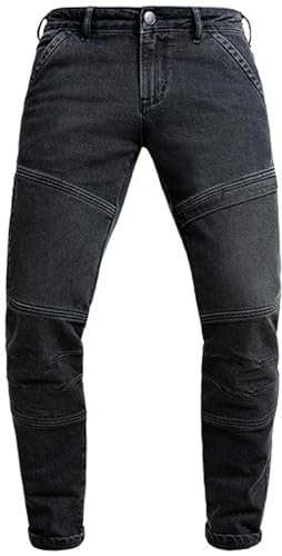 John Doe I Trophy Mono Jeans Grey I Motorradjeans I CE-Zertifizierung AAA I inklusive XTM Knie- und Hüftprotektoren (Level 1)